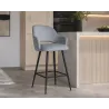 Hoker obrotowy barowy Milano BL06 – czarna podstawa, elegancja