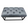 Ławka CHESTERFIELD LOFT BL14 pufa podnóżek metal