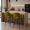 Hoker obrotowy barowy Milano BL75 – czarna podstawa, elegancja