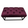 Ławka CHESTERFIELD LOFT MG02 pufa podnóżek metal
