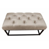 Ławka CHESTERFIELD LOFT MG09 pufa podnóżek metal