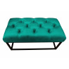 Ławka CHESTERFIELD LOFT MG20 pufa podnóżek metal