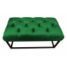 Ławka CHESTERFIELD LOFT MG25 pufa podnóżek metal