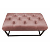 Ławka CHESTERFIELD LOFT MG58 pufa podnóżek metal