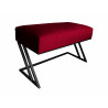 Ławka ZETA LOFT MG31 – elegancka pufa i podnóżek metalowy