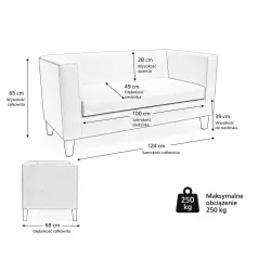 Sofa Monaco D18 – elegancka i wygodna do salonu