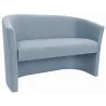 Sofa biurowa CLUB Welur BL06 ATOS – elegancka sofa z weluru do biura, recepcji i poczekalni