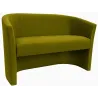Sofa biurowa CLUB Welur BL75 ATOS – elegancka sofa z weluru do biura, recepcji i poczekalni