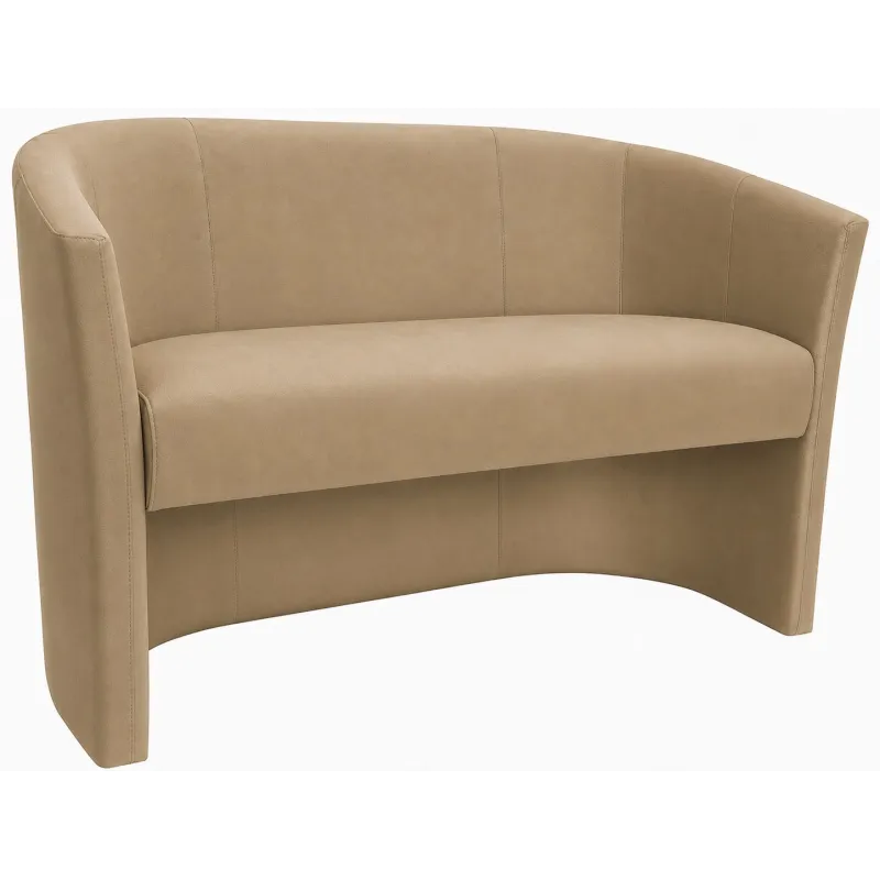 Sofa biurowa CLUB Welur MG06 ATOS – elegancka sofa z weluru do biura, recepcji i poczekalni