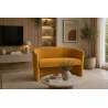 Sofa biurowa CLUB Welur MG15 ATOS – elegancka sofa z weluru do biura, recepcji i poczekalni