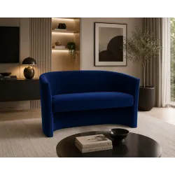 Sofa biurowa CLUB Welur MG16 ATOS – elegancka sofa z weluru do biura, recepcji i poczekalni