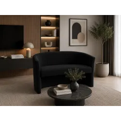 Sofa biurowa CLUB Welur MG19 ATOS – elegancka sofa z weluru do biura, recepcji i poczekalni