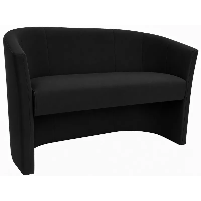 Sofa biurowa CLUB Welur MG19 ATOS – elegancka sofa z weluru do biura, recepcji i poczekalni