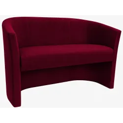 Sofa biurowa CLUB Welur MG31 ATOS – elegancka sofa z weluru do biura, recepcji i poczekalni