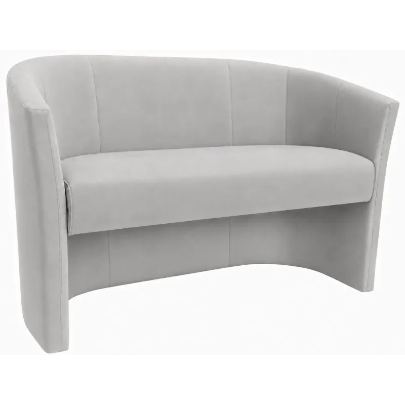 Sofa biurowa CLUB Welur MG39 ATOS – elegancka sofa z weluru do biura, recepcji i poczekalni