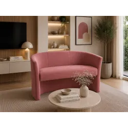 Sofa biurowa CLUB Welur MG58 ATOS – elegancka sofa z weluru do biura, recepcji i poczekalni
