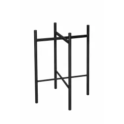 Hoker Pola MG17 – krzesło barowe z czarną metalową podstawą