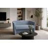 Sofa biurowa CLUB Welur ATOS – elegancka sofa z weluru do biura, recepcji i poczekalni