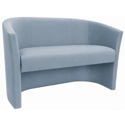 Sofa biurowa CLUB Welur ATOS – elegancka sofa z weluru do biura, recepcji i poczekalni