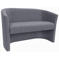 Sofa biurowa CLUB Welur ATOS – elegancka sofa z weluru do biura, recepcji i poczekalni