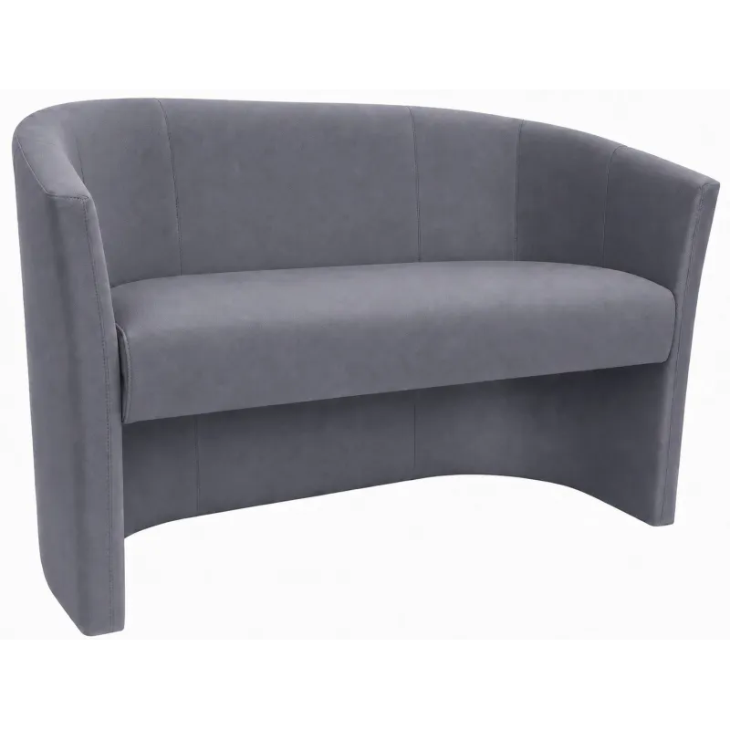 Sofa biurowa CLUB Welur ATOS – elegancka sofa z weluru do biura, recepcji i poczekalni