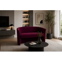 Sofa biurowa CLUB Welur ATOS – elegancka sofa z weluru do biura, recepcji i poczekalni