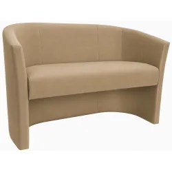 Sofa biurowa CLUB Welur ATOS – elegancka sofa z weluru do biura, recepcji i poczekalni