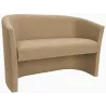 Sofa biurowa CLUB Welur ATOS – elegancka sofa z weluru do biura, recepcji i poczekalni