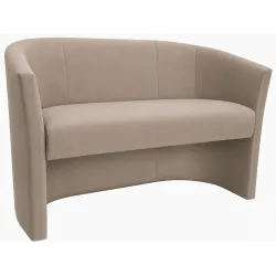 Sofa biurowa CLUB Welur ATOS – elegancka sofa z weluru do biura, recepcji i poczekalni