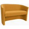 Sofa biurowa CLUB Welur ATOS – elegancka sofa z weluru do biura, recepcji i poczekalni