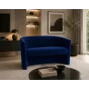 Sofa biurowa CLUB Welur ATOS – elegancka sofa z weluru do biura, recepcji i poczekalni