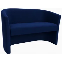 Sofa biurowa CLUB Welur ATOS – elegancka sofa z weluru do biura, recepcji i poczekalni