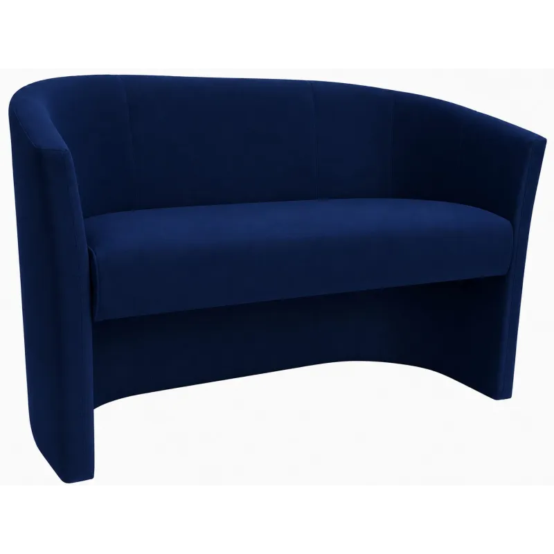 Sofa biurowa CLUB Welur ATOS – elegancka sofa z weluru do biura, recepcji i poczekalni