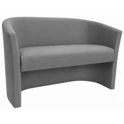 Sofa biurowa CLUB Welur ATOS – elegancka sofa z weluru do biura, recepcji i poczekalni