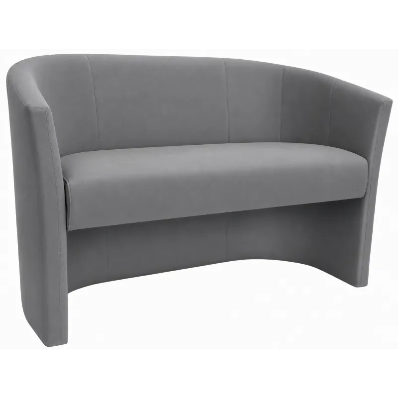 Sofa biurowa CLUB Welur ATOS – elegancka sofa z weluru do biura, recepcji i poczekalni