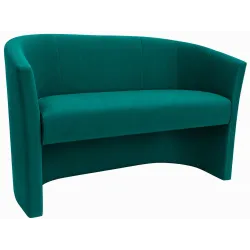 Sofa biurowa CLUB Welur ATOS – elegancka sofa z weluru do biura, recepcji i poczekalni