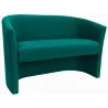 Sofa biurowa CLUB Welur ATOS – elegancka sofa z weluru do biura, recepcji i poczekalni