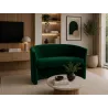 Sofa biurowa CLUB Welur ATOS – elegancka sofa z weluru do biura, recepcji i poczekalni