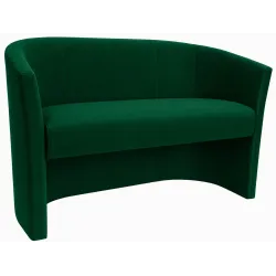 Sofa biurowa CLUB Welur ATOS – elegancka sofa z weluru do biura, recepcji i poczekalni