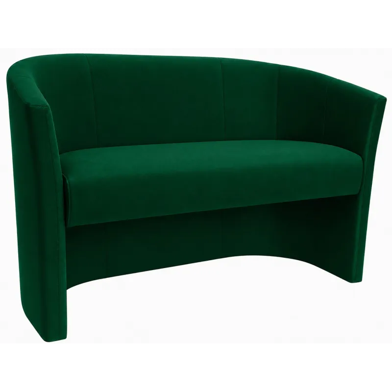 Sofa biurowa CLUB Welur ATOS – elegancka sofa z weluru do biura, recepcji i poczekalni