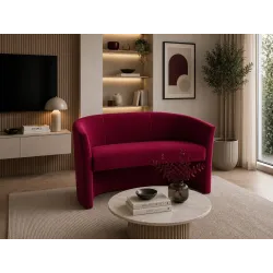 Sofa biurowa CLUB Welur ATOS – elegancka sofa z weluru do biura, recepcji i poczekalni