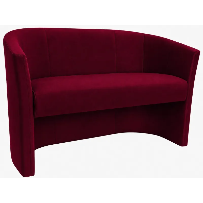 Sofa biurowa CLUB Welur ATOS – elegancka sofa z weluru do biura, recepcji i poczekalni