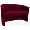 Sofa biurowa CLUB Welur ATOS – elegancka sofa z weluru do biura, recepcji i poczekalni