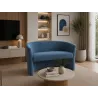 Sofa biurowa CLUB Welur ATOS – elegancka sofa z weluru do biura, recepcji i poczekalni