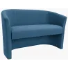 Sofa biurowa CLUB Welur ATOS – elegancka sofa z weluru do biura, recepcji i poczekalni