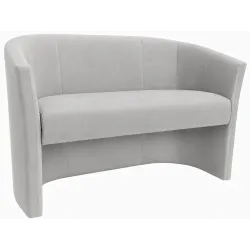Sofa biurowa CLUB Welur ATOS – elegancka sofa z weluru do biura, recepcji i poczekalni