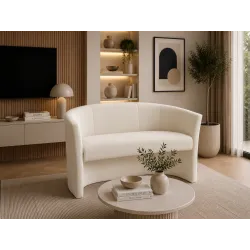Sofa biurowa CLUB Welur ATOS – elegancka sofa z weluru do biura, recepcji i poczekalni