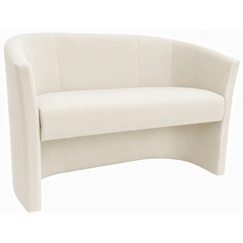 Sofa biurowa CLUB Welur ATOS – elegancka sofa z weluru do biura, recepcji i poczekalni
