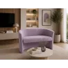 Sofa biurowa CLUB Welur ATOS – elegancka sofa z weluru do biura, recepcji i poczekalni
