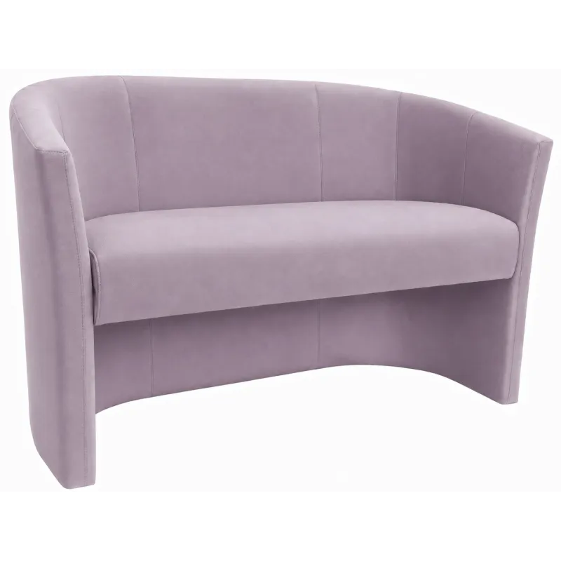 Sofa biurowa CLUB Welur ATOS – elegancka sofa z weluru do biura, recepcji i poczekalni